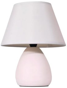 Επιτραπέζιο Φωτιστικό 1xE14 Κεραμικό Ύφασμα TLC 6005 Arlight -224053-Λευκό 0224053