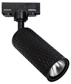 Σποτ Ράγας Τριφασικό Led S062-24 9W 3000K 80Lm Black Αλουμίνιο