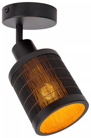 Φωτιστικό Οροφής Lucide 21929-01-30 TAGALOG Μαύρο Ματ (Black Mat)|Ξύλο Φυσικό χρώμα (Wood Natural Finish)