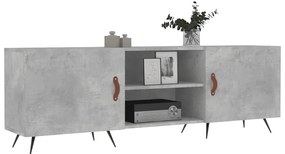 vidaXL Έπιπλο Τηλεόρασης Γκρι Σκυροδέματος 150x30x50 εκ. Επεξ. Ξύλο