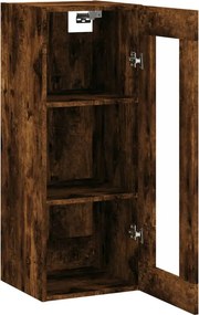 vidaXL Ντουλάπι Τοίχου Καπνιστή Δρυς 34,5 x 34 x 90 εκ.