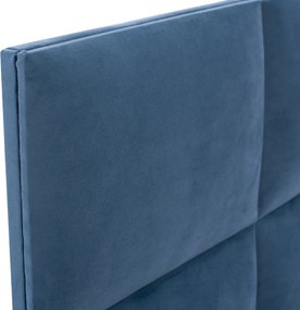 ΚΡΕΒΑΤΙ MILO ΜΠΛΕ ΒΕΛΟΥΔΟ HM652.09 ΓΙΑ ΣΤΡΩΜΑ 90x200 εκ.