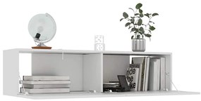 vidaXL Έπιπλο Τηλεόρασης Λευκό 120 x 30 x 30 εκ. από από Επεξ. Ξύλο