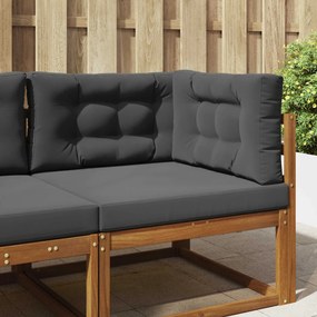 vidaXL Μαξιλάρι Καναπέ Εξωτερικού Χώρου 3 pcs Ανθρακί Πολυεστέρας