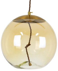Κρεμαστό Φωτιστικό LED Φ30 Γυάλινο ΑΧΤΟΝ 2700K 500lm Globostar-748-Μελί 00748