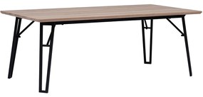 KAISER COFFEE TABLE OAK ΑΝΟΙΧΤΟ ΜΑΥΡΟ 120x60xH45cm