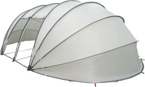 vidaXL Σκηνή πισίνας τύπου θόλου 538 x 440 x 204 εκ. Γκρι