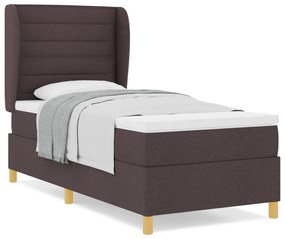 vidaXL κρεβάτι Box Spring με Ματ Τόπος Καφέ 80x200 εκ Υφασμάτινο