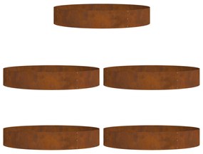 vidaXL Γλάστρες Corten Steel Corten Steel Μεγάλο Ανθεκτικό