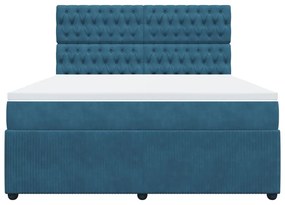 ΚΡΕΒΑΤΙ BOXSPRING ΜΕ ΣΤΡΩΜΑ ΜΠΛΕ 180X200 ΕΚ. ΒΕΛΟΥΔΙΝΟ 3294716