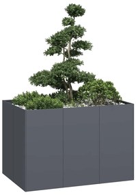 Ζαρντινιέρα Ανθρακί 120x80x80 εκ. από Χάλυβα
