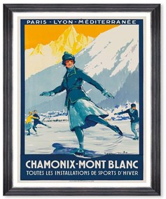 Κάδρο Chamonix Poster FA13451 50x70cm Multi MindTheGap Vertical Wood, Glass