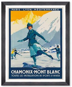 Κάδρο Chamonix Poster FA13451 50x70cm Multi MindTheGap Vertical Ξύλο,Γυαλί