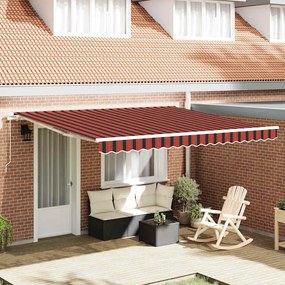 vidaXL Αναδιπλούμενη τέντα Πορτοκαλί 400 x 350 εκ