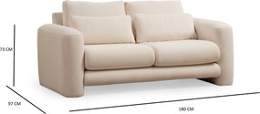 2-Seat Sofa Lily Cream - 2 Cream