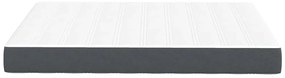 vidaXL Στρώμα Κρεβατιού με στρώμα Γκρι 140 x 200 cm ύφασμα