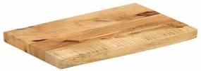 vidaXL Επιφάνεια Τραπεζιού 50x40x2,5 εκ. Live Edge Μασίφ Ξύλο Μάνγκο