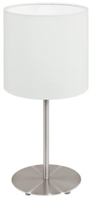 Φωτιστικό Επιτραπέζιο Pasteri 95725 White Eglo Metal, Fabric
