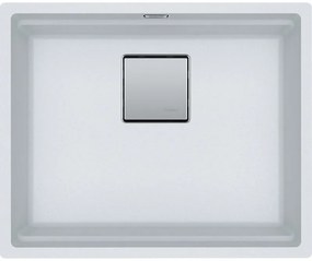 Franke Kubus 2 KNG 110-52 Polar White Υποκαθήμενος Γρανιτένιος Νεροχύτης 60cm