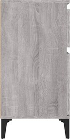 vidaXL Κομοδίνο Γκρι Sonoma 40x35x70 εκ.