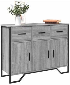 vidaXL Ντουλάπι Γκρι Sonoma 97x32,5x74,5 εκ. από Επεξεργασμένο Ξύλο