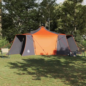 vidaXL Σκηνή Γκρι και Πορτοκαλί 492 x 492 x 275 εκ Πολυεστέρας