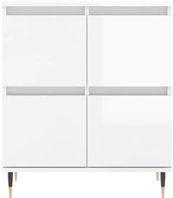 vidaXL Ντουλάπι Γυαλιστερό Λευκό 60x35x70 εκ. από Επεξεργασμένο Ξύλο