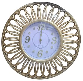 Ρολόι τοίχου - Vintage - CZK-869T - 368699 - Gold-368699_go