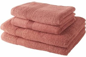 Σετ Πετσέτες TODAY τερακότα 100% βαμβάκι (4 Τεμάχια)