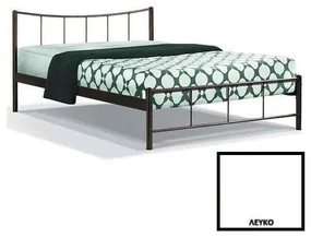 Κρεβάτι 8214 για στρώμα 110χ200 ημίδιπλο Λευκό
