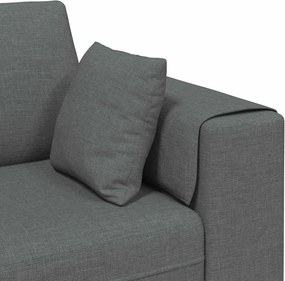 vidaXL Καναπές Σκούρο Γκρι 250 x 77 x 76 εκ. ύφασμα