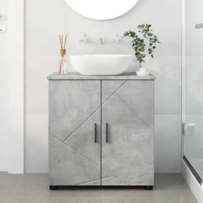 vidaXL Ντουλάπι Μπάνιου Σκυρόδεμα Γκρι 61 x 35 x 64 εκ.