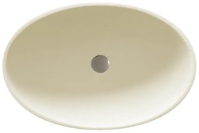 Sanitec Gaia 204 Νιπτήρας Συνθετικός Επικαθήμενος 46,5x15cm Ocra