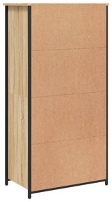 vidaXL Ντουλάπι Sonoma Δρυς 62x36x121,5 εκ. από Επεξεργασμένο Ξύλο