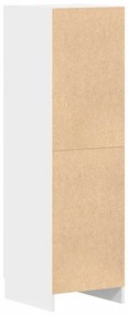 vidaXL Στήλη Κουζίνας Λευκή 38x41,5x131,5 εκ. από Επεξεργασμένο Ξύλο