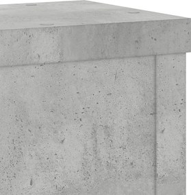 vidaXL Βάση φυτών 2 τεμ. Γκρι Σκυροδέματος 10 x 10 x 18 cm