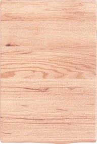 vidaXL Πάγκος Μπάνιου Αν. Καφέ 40x60x(2-4) εκ. Επεξεργ. Μασίφ Ξύλο