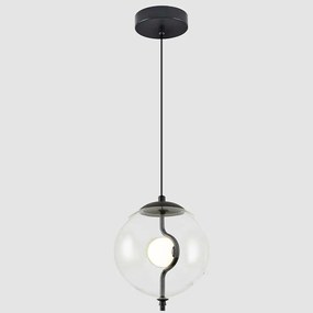 Φωτιστικό Οροφής 701CHD1647 Φ18x120cm 1xG4 10W Clear-Black Opviq