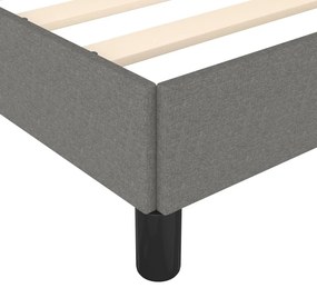 vidaXL Σκελετός Κρεβατιού Χωρίς Στρώμα Σκ. Γκρι 100x200 εκ. Υφασμάτινο