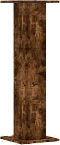 vidaXL Βάσεις Φυτών 2Τεμ. Καπνιστή Δρυς 30x30x95εκ. Επεξεργασμένο Ξύλο