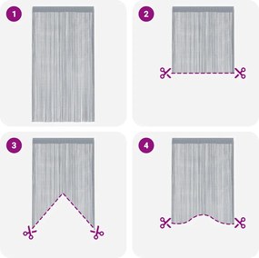 vidaXL Κουρτίνες με Κορδόνι 2 τεμ. Ανθρακί 140x250 εκ.