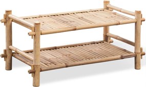 vidaXL Παπουτσοθήκη με 2 Ράφια από Μπαμπού
