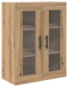 vidaXL Highboard με συρτάρι 2 pcs Artisan Oak Σύνθετο Ξύλο και Γυαλί