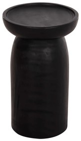 Βοηθητικό Τραπεζάκι σαλονιού LOKI Μασίφ Ξύλο Suar Μαύρο Φ30x50Υ εκ. 30x30x50 εκ.