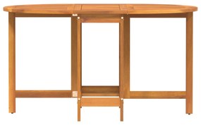 vidaXL Στρώμα Πτυσσόμενο Κήπου 110x60x72 εκ. από Μασίφ Ξύλο Ακακίας Ωοειδές