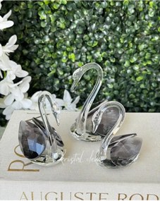Stewehome Σετ 3 τεμαχίων από γυαλί με κύκνους 10x11 cm