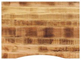 Επιφάνεια Γραφείου Καμπύλη 100x80x2,5 εκ Μασίφ Ακατ. Μάνγκο