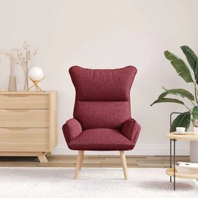 vidaXL Πολυθρόνα Κόκκινο 69 x 74 x 93 εκ. Ύφασμα και Κόντρα Πλακέ