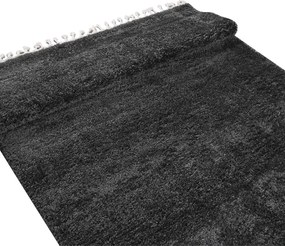 Χαλιά Κρεβατοκάμαρας (Σετ 3τμχ) Polcarpet Soft Shaggy Anthracite