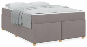 vidaXL Σκελετός Κρεβατιού Άλλο Taupe 160 x 200 cm ύφασμα